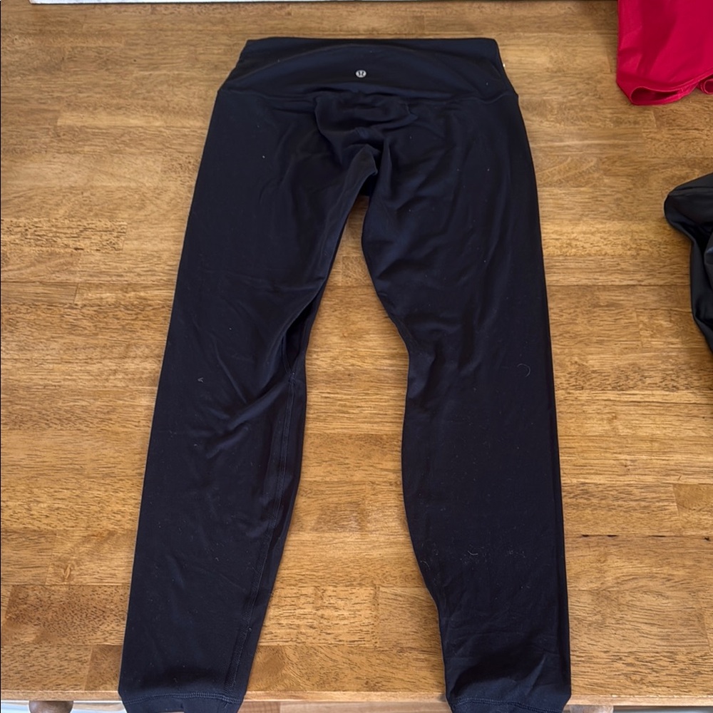 Lululemon Athletica Black Leggings Sleek Tapered Fit
